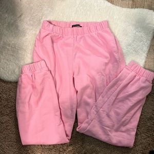 Pink rosa sweatpants brandy melville